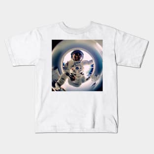 Astronaut in space Kids T-Shirt